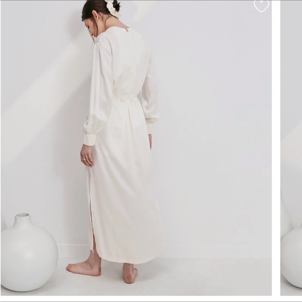 Lunya long washable silk robe
